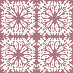 Wall Mural - Seamless geometrical tile pattern, symmetric print.