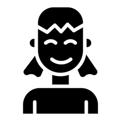 Sticker - smiling women icon