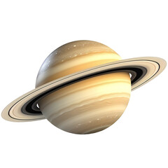 Wall Mural - Astronomy planet Saturn, isolated on transparent