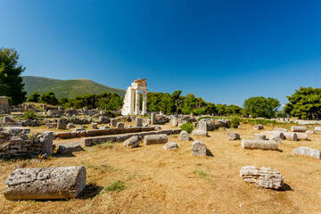 Wall Mural - Epidaurus, Greece. Temple of Asklepios	