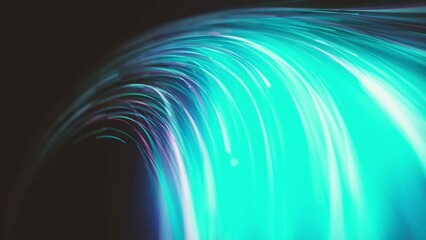 Wall Mural - abstract glowing 3d light strokes background/ 4k animation of an abstract wallpaper background of gl