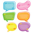 © mysmara - Speech bubble collection for quote. Isolated text balloon vector illustration.