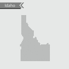 Wall Mural - map of Idaho