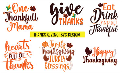 Wall Mural - thanks giving s v g t shirt design