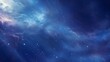 . Extreme close-up of abstract blurred space nebula, cosmic blue and starry indigo hues, in the style of gradient blurred wallpapers, depth of field, serene visuals, minimalistic simplicity