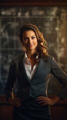 Wall Mural - Portrait of a Female Teacher