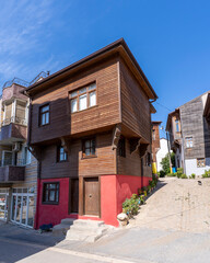 Wall Mural - Old houses view in Edincik Town of Turkey