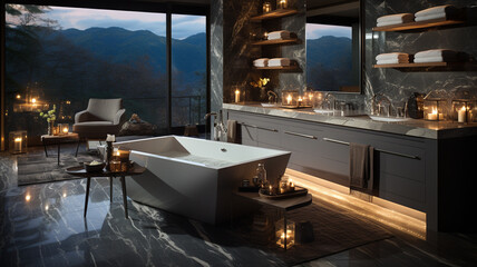 Wall Mural - luxury interior of the bathroom