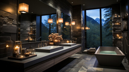 Wall Mural - luxury interior of the bathroom