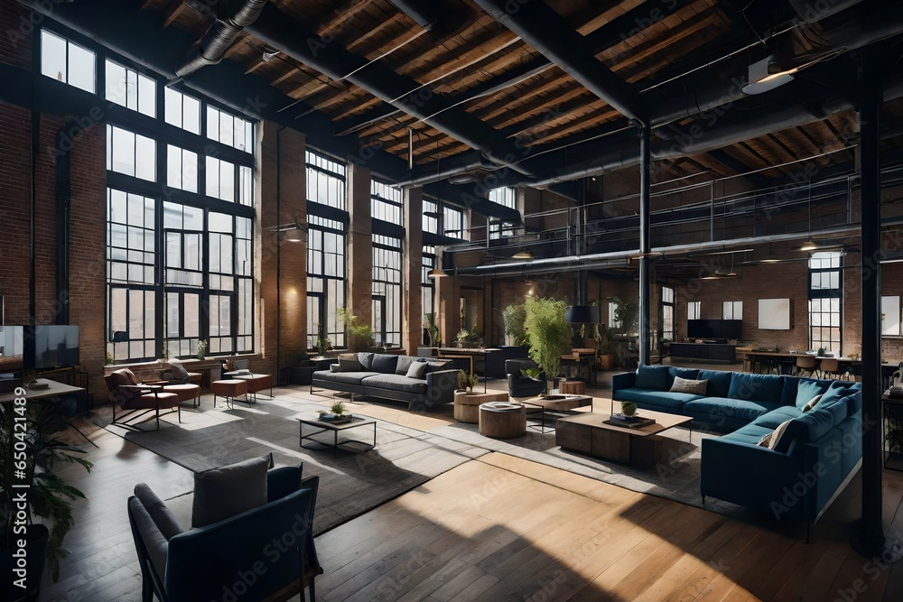 Stunning Industrial Apartment Complex With Shared Outdoor Lounge image