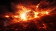 The suns surface erupts in a cataclysmic display of raw power as solar flares leap into space, unleashing a fury of intense heat and charged particles, defying gravity and reminding Mod3f
