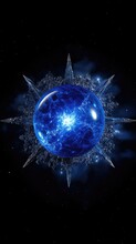 In The Deep Reaches Of The Galaxy, A Luminous Blue Supergiant Star Stands As A Radiant Beacon, Radiating An Enthralling Blue Luminescence That Captivates Celestial Voyagers And Evokes Mod3f
