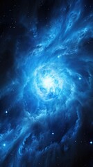Wall Mural - unveiling a breathtaking display of cosmic artistry, a colossal blue supergiant star shines resplend