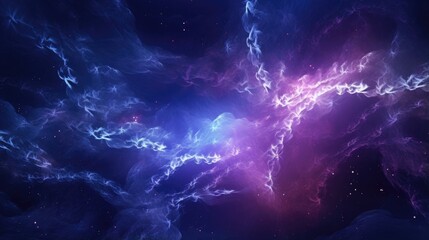 Wall Mural - cascading waves of electrified plasma surge through the mysterious depths of space, creating a mesme