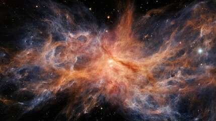 Wall Mural - in this stunning cosmic image, the dynamic effects of inflation are evident as countless constellati
