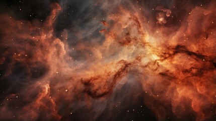 Wall Mural - the stunning photograph showcases a sprawling, interstellar cloud of gas and dust, ignited by newbor