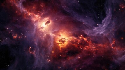 Wall Mural - an interstellar symphony of turbulent energies unfolds, as colossal jets of glowing plasma erupt fro