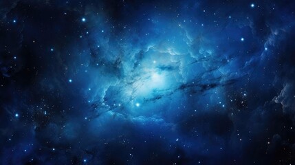 Wall Mural - the celestial canvas is adorned with a resplendent blue supergiant star, its scintillating brillianc