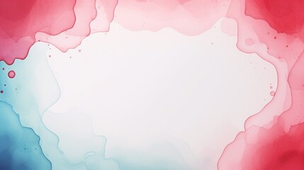 Leinwandbilder - Generative AI : A warm and gentle image of watercolor painting. Grange elements for banner design and decoration.