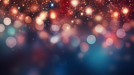 Wall Mural - christmas bokeh background