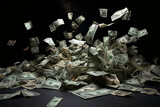 Fototapeta Londyn - pile of money