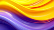 Abstract background, colorful liquid wave, purple and yellow.