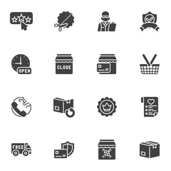 Wall Mural - Ecommerce vector icons set