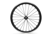 A Bike Wheel Isolated On A White Background