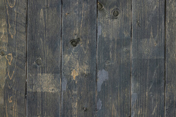 Wall Mural - old dark painted wooden wall