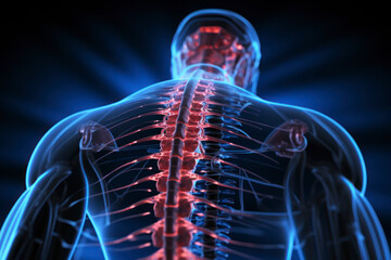 back side lumbar human body spine