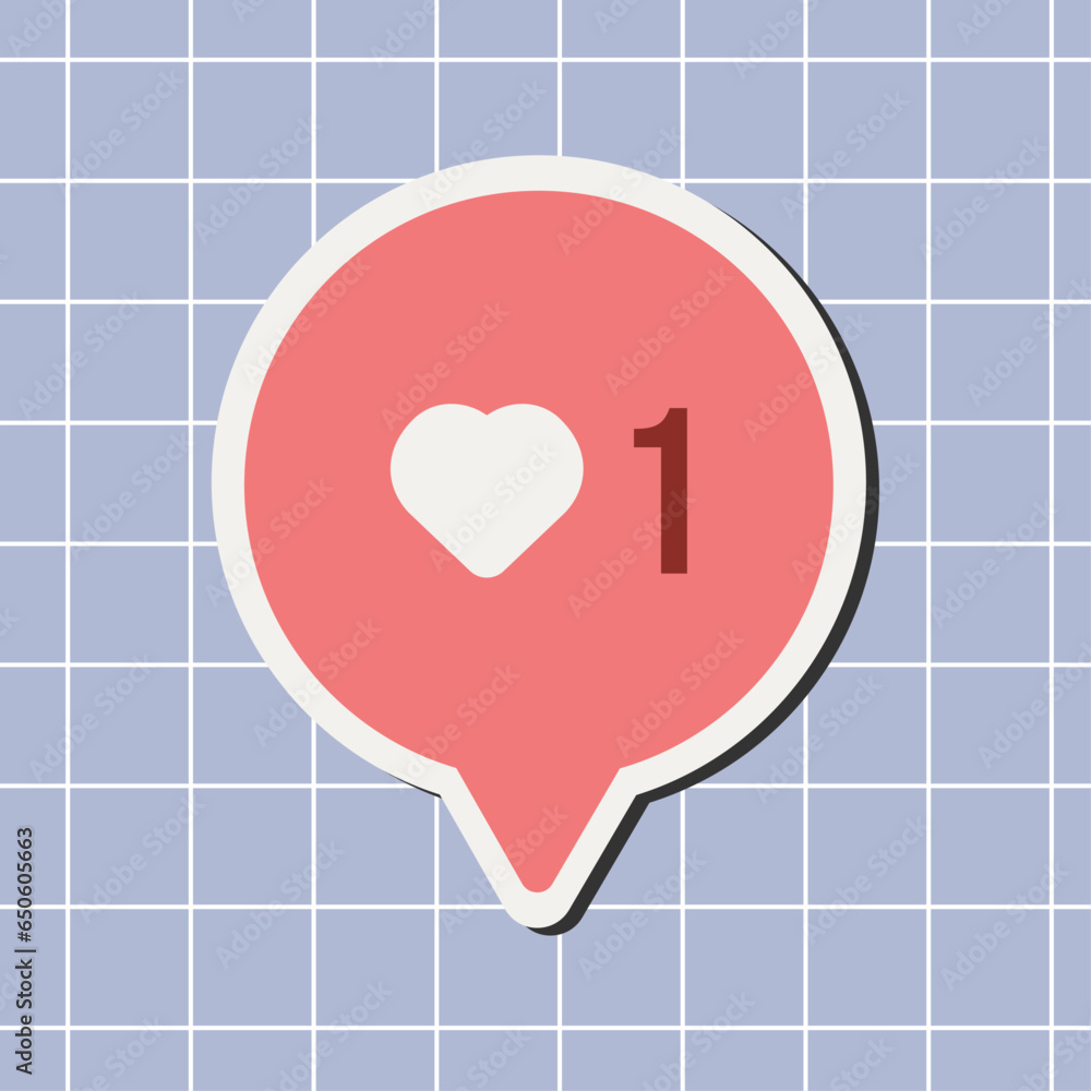 Nootification Message Sticker Balloon notification sticker for scrapbook, planner, clipart, bullet ...