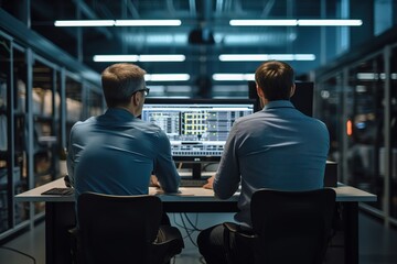 Poster - A Smart Make IT programmer works on a desktop computer