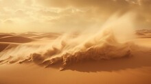 The Mesmerizing Windswept Dunes Of A Desert Landscape