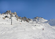 Courchevel - Meribel ski slopes, France.