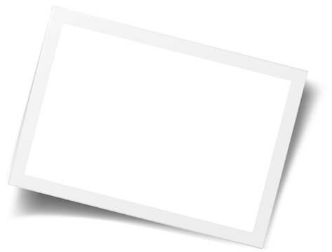 retro realistic photo frame