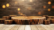 © AUM - Product Display Background, stone, wood, black