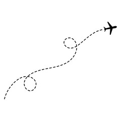 Airplane Dotted Line