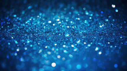 Wall Mural - Blue glitter in abstract background