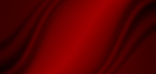 Aufkleber - Abstract background, fabric waves or wavy lines, red silk or textiles for background. Elegant red background or dark wallpaper.	