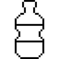 Wall Mural - Bottle Pixel Art Outline Icon