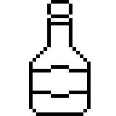 Wall Mural - Bottle Pixel Art Outline Icon