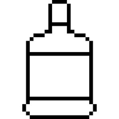 Wall Mural - Bottle Pixel Art Outline Icon