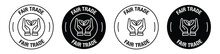 Fair Trade Vector Symbol In Black Color