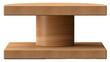© Pro Hi-Res - Square wooden podium or pedestal for showing product isolated.