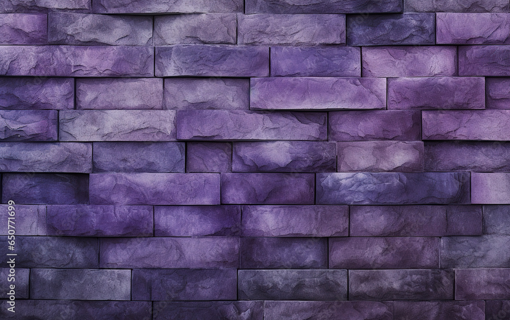 Seamless texture background in the shape of bricks in purple tones ...