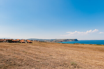 beautiful view of the village of ajo, Cantabria. Spain