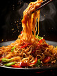 © Ducka_house - Yakisoba noodles. Japanese street food yakisoba. Chinese chow mein noodles. asian food dry noodle. Japanese soba noodles recipe vegetarian. Authentic singapore noodles recipe. Spicy thai dry noodle.