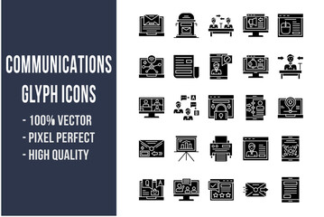 Communications Glyph Icons