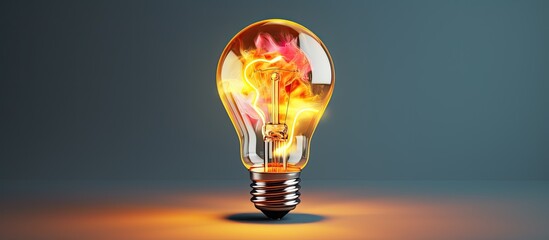 Canvas Print - The light bulb is bursting with innovative and analytical ideas