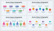 © powerpointschool - Vector business infographic design elements and flowchart steps bundle